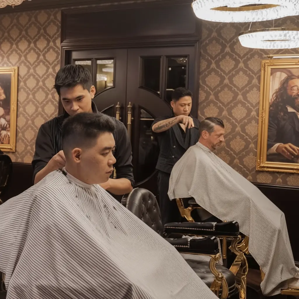 Barbers at House of Barbaard Hanoi